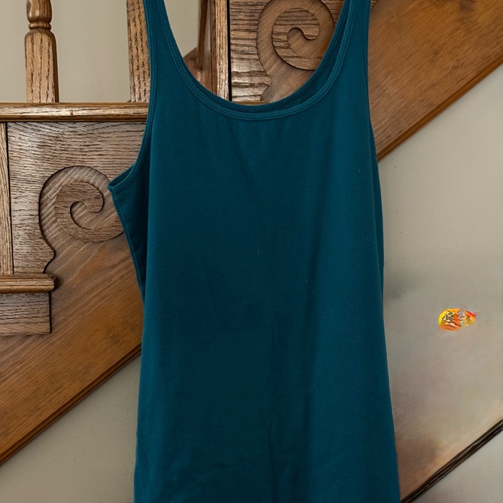 Old Navy Blue Sleeveless Fitted Tank Top